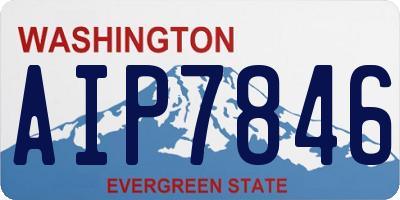 WA license plate AIP7846