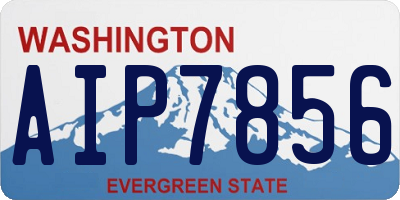 WA license plate AIP7856