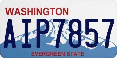 WA license plate AIP7857
