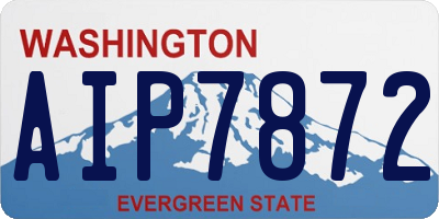 WA license plate AIP7872