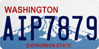 WA license plate AIP7879