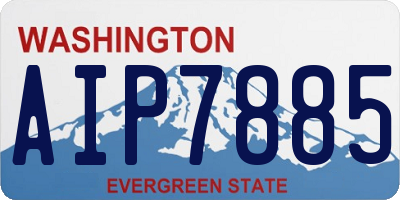 WA license plate AIP7885