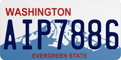 WA license plate AIP7886