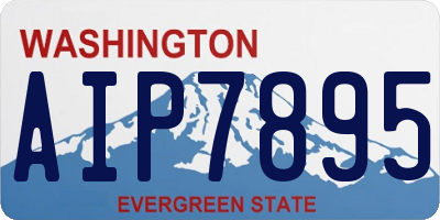 WA license plate AIP7895