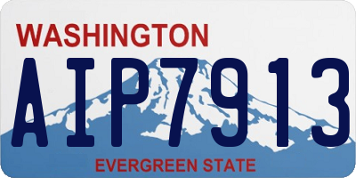 WA license plate AIP7913