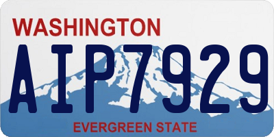 WA license plate AIP7929