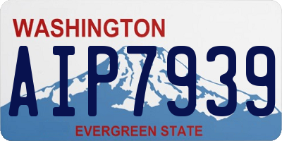 WA license plate AIP7939