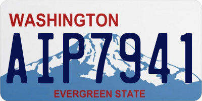 WA license plate AIP7941