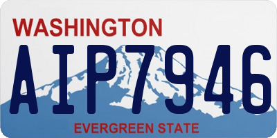 WA license plate AIP7946