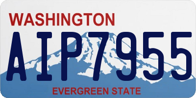 WA license plate AIP7955