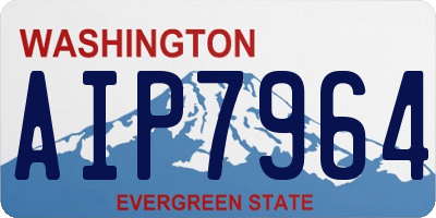 WA license plate AIP7964
