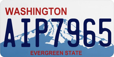 WA license plate AIP7965