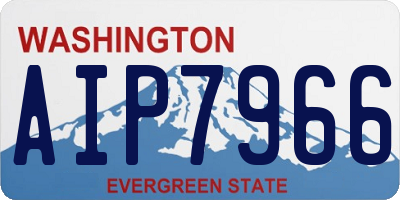 WA license plate AIP7966
