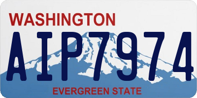 WA license plate AIP7974