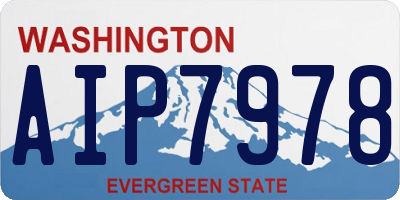 WA license plate AIP7978