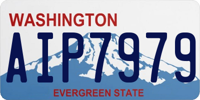 WA license plate AIP7979