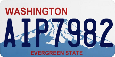 WA license plate AIP7982