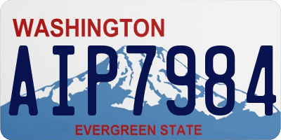 WA license plate AIP7984