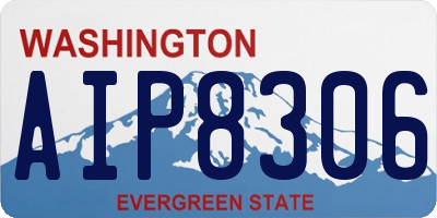 WA license plate AIP8306