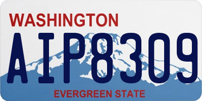 WA license plate AIP8309