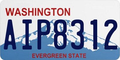 WA license plate AIP8312
