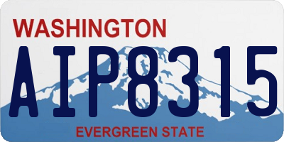 WA license plate AIP8315