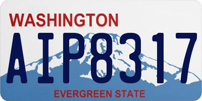 WA license plate AIP8317