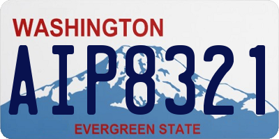 WA license plate AIP8321