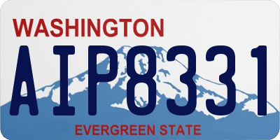 WA license plate AIP8331