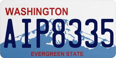 WA license plate AIP8335