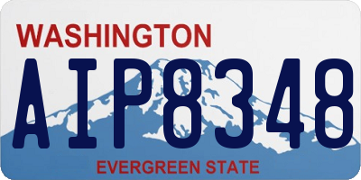 WA license plate AIP8348