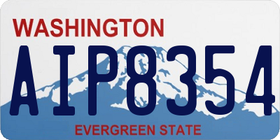 WA license plate AIP8354