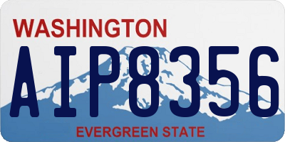WA license plate AIP8356