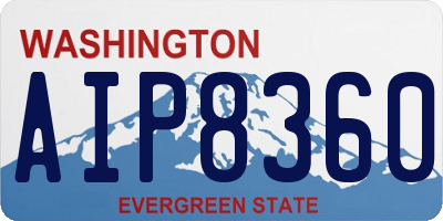 WA license plate AIP8360