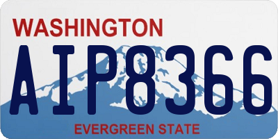 WA license plate AIP8366