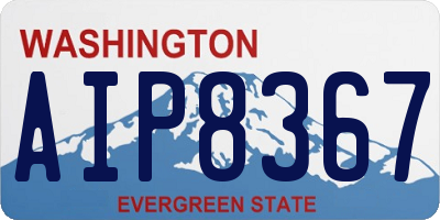 WA license plate AIP8367