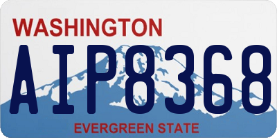 WA license plate AIP8368