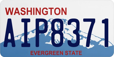 WA license plate AIP8371