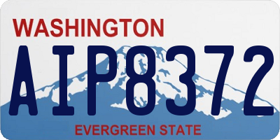 WA license plate AIP8372