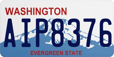 WA license plate AIP8376