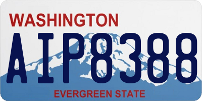 WA license plate AIP8388