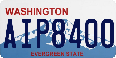 WA license plate AIP8400