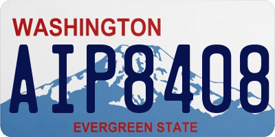 WA license plate AIP8408