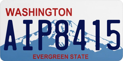 WA license plate AIP8415