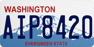 WA license plate AIP8420