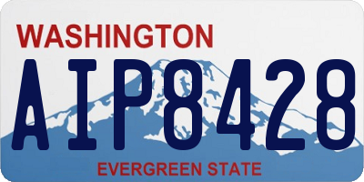 WA license plate AIP8428