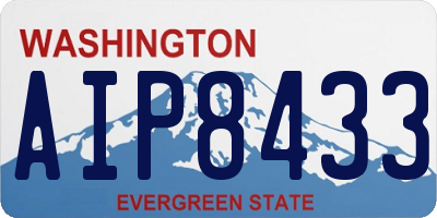 WA license plate AIP8433