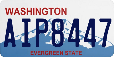 WA license plate AIP8447