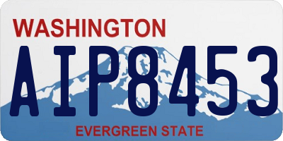 WA license plate AIP8453