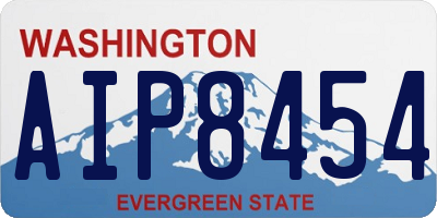 WA license plate AIP8454